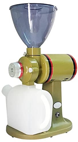Electric Coffee Grinder 360W Commercial Bean Grinder 8 Speeds Electric Grinding Machine 500g 220V/50hz (Color : Yellow, Size : 110V)