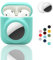 2-in-1: CAQAKA Schutzhülle für AirPods der 2. / 1. Generation und AirTag, weiche Silikon-Schutzhülle für Jungen, Mädchen, Damen, Herren, kompatibel mit AirPods der 2. / 1. Generation