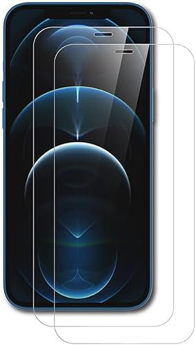 MOBISTAR Screen Protector for iPhone 12 Pro Max 6.7-Inch, Tempered Glass Film Screen Protector 9H Hardness, Anti Scratch Bubble Free Ultra Resistant 2PC