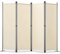 YIUHART 224 x 165 cm Paravent 4 Teilig, Raumteiler Klappbar Freistehend Trennwand Faltba Sichtschutz für mehr Privatsphäre und Flexibilität Beige