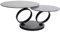 Kare Design Couchtisch Beverly Bubble, Schwarz, Elegant, Sicherheitsglas, Stahl, 360 Grad drehbar, Wohnzimmertisch, Home Office, Sofatisch, Beistelltisch, 41x133x80 cm (H-B-T)