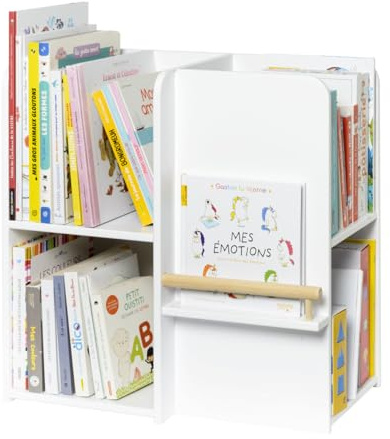 oxybul | Petite bibliothèque multifaces Blanc | 2 Ans - 12 Ans