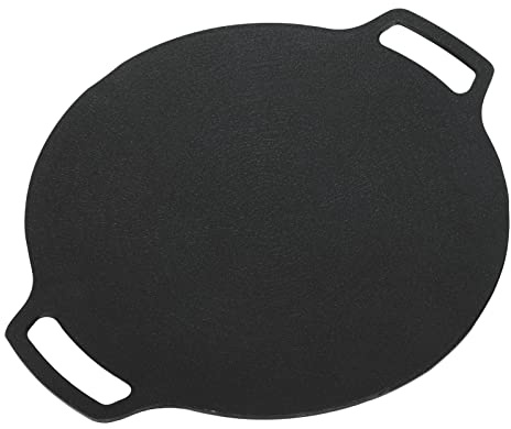 Korean Grill Pan, Double Handle BBQ Griddle, Nonstick Round Griddle Grill Pan Outdoor Stoves Multifunctional Stove Plate for Outdoor Camping Meats Pancakes (-2718230069112)