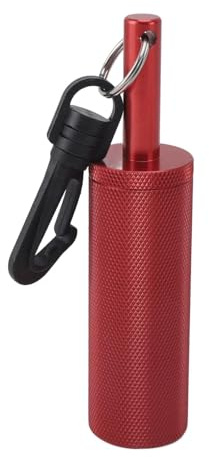 Signalglocke, Tauchstab, Geräuschmacher, Klarer Klang, Unterwasser-Shaker-Glocke aus Aluminiumlegierung mit Clip (Rot)