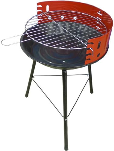 Festival Holzkohlegrill 36x36x52cm Rundgrill Standgrill Camping Garten Grill
