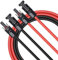 Idota Cable Solar 6 mm², 1M Cable para Placa Solar con Conector, Cable Solar para Casa Rodante, Barco