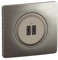 LEGRAND - Prise USB-C Double Céliane - 2 Ports USB-C 3A/20W - Recharge Tous Types d'Equipements Electroniques - Prêt à Installer - Titanium