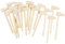20 Pcs Mini Wooden Hammers for Breakable Chocolate, Natural Wood Toy Mallets Diy Crafts Making Tool for Kids