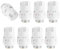 Lot de 8 têtes thermostatiques pour radiateur - M 30 x 1,5 - Tête de rechange - Tête de robinet de radiateur - Tête de robinet de radiateur - Tête de vanne de thermostat - Cheminée de chauffage