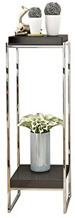 WZWTYSM Blumenständer für drinnen und draußen, Leichter Pflanzenständer, Edelstahl, Blumenständer, Wohnzimmer, Topfregal, Bodentyp, Blumenständer für drinnen und draußen, kleine Blumen, Balkon, Pfl