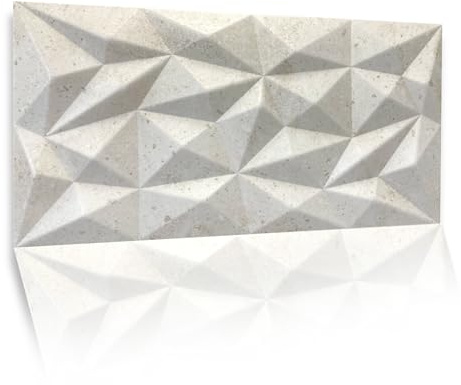 3D Paneele Polystyrol XPS Styropor – Moderne Weiße Betonlook Wandverkleidung & Deckenpaneele – Wandpaneelen Leicht Flexibel 100 cm x 50cm / ‎‎2m² - 4 Stück (Weiße Beton 120 03)