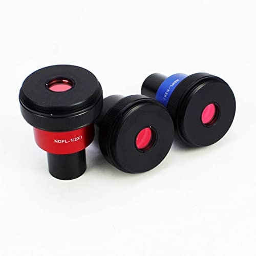 Lab Microscope Accessories 1pc 2X Biological Zoom Stereo Microscope Use DSLR/SLR CAMERA LENS ADAPTER C-Mount to Connecter(Red for N-o)