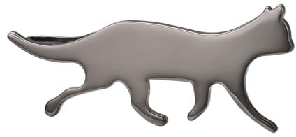 Asienice Pince à cravate pour homme noir Chat Personnalisable Pince cravate Animaux Bijou pour homme