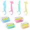 Scettar 160 Pezzi Filo Interdentale per Bambini,BPA-Free Filo Interdentale Piatto, Forme di animali Maniglia Antiscivolo, per Pulisci i denti e rimuovi i residui di cibo, 4 Scatole da 40 Pezzi