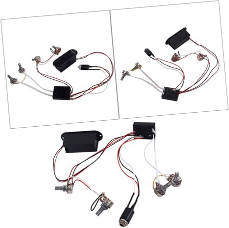 Warmhm Bassgitarren-klangregelung Band-equalizer Eq-vorverstärkerschaltung Und Kabelbaum Für Aktive Tonabnehmer Balance-lautstärkeregler Für Gitarren-klangregelung