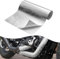 Luziyun Aluminisierte Hitzeschutzmatte 30 x 200 cm, Hitzeschutzmatte Selbstklebend Rückseite, Kleberücken Aluminium Glasfaser Blatt hoher Temperaturschutz, Aluminium Platte Schlauch Badezimmer Auto