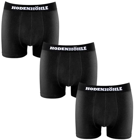 Hodenhöhle Boxershorts Herren – 3er Pack, Bequeme Baumwoll-Unterhosen für Männer, Komfortable Retro Boxershorts