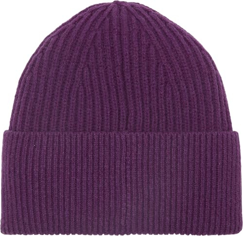 Calvin Klein CK Metal Wool Beanie Color Dutchess Plum, One Size YR6 - Dutchess Plum One Size