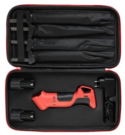 Zanthicia Couteau à découper électrique ergonomique, facile à nettoyer et Durable avec batterie, couteau découper électrique pour la viande et la dinde tranchantes, 2 batterie