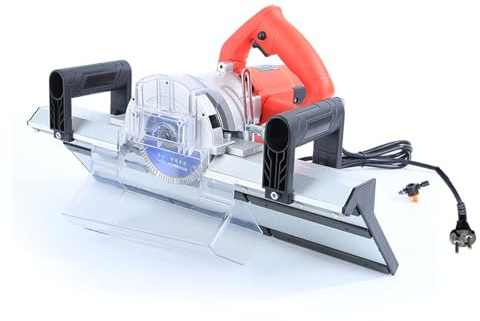 Badafaci Elektrischer Fliesenschrägschneider, 1200 W, 13.000 U/min, Keramikfliesen-Faser mit 12 V Wasserpumpe für den Bau, Heimwerker, Heimwerker (EU-Stecker 220 V)
