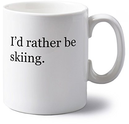 Flox Creative I'd rather be skiing | 10 oz ceramic mug