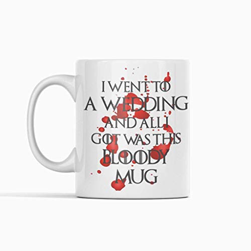 Taza inspirada en Juego de Tronos Stark Bloody para boda