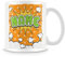 Personalised Mug - Add Name - Comic Style Design - Ideal Mug for Work or Gift - Orange