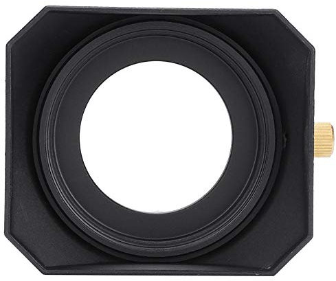 Square Lens Hood 52mm Square Lens Hood 52mm 39mm Square Lens Hood Paraluce Quadrato Portatile, Accessorio Per Paraluce In Metallo Con Coperchio In Metallo Per Videocamera Digitale Dv Filtro Per Video