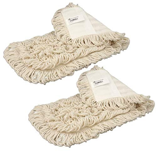 Trevendo 2X Wischmopp aus Baumwolle Wischmop 40cm - Wischbezug zur Bodenpflege