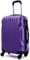 R.Leone Valigia da 1 pezzo Fino a Set 4 Trolley Rigido grande, medio, bagaglio a mano e beauty case 4 ruote in ABS 2037 (Viola, S Bagaglio a mano)