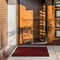 casa pura - Tapis Entrée Intérieur Sky - Tapis Antidérapant et Anti-Poussière - Paillasson de propreté intérieur et extérieur - Tapis de Porte Lavable et Ultra Absorbant (Rouge-Noir 40x60 cm)