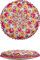 Orientalische Kissen Bodenkissen Bunt aus Baumwolle ø 55cm inklusive Füllung | Marokkanisches Sitzkissen Sitzpouf Azet -1- Rund | Orientalisches rundes Yogakissen Meditationskissen bestickt