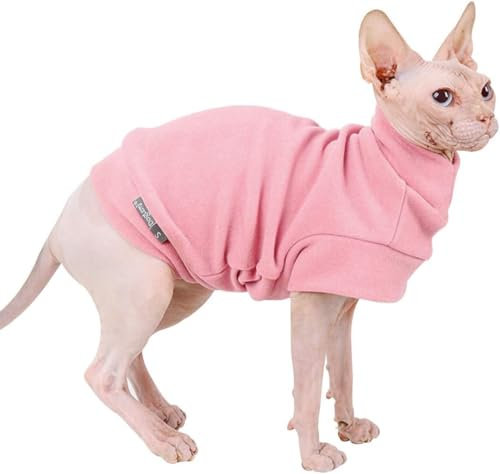 Hund Pullover - weiche und warm T-Shirt Hunde Winter Kleidung Mantel Katzenpullover für kleine Hunde Katzen M Rosa