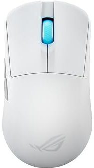 ASUS ROG Harpe Ace Mini White ultraleichte E-Sport Gaming Maus (49 Gramm, ROG Micro-Switches, SpeedNova-Wireless-Technologie, USB, 2,4 GHz RF, Bluetooth, ROG AimPoint Pro, 42.000 DPI, 8.000 Hz, weiß)