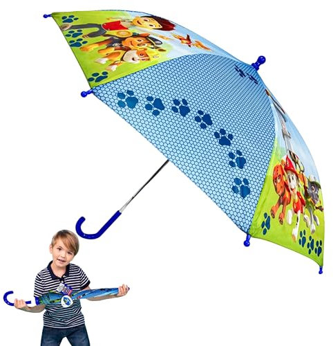 SRV Hub Regenschirm mit POE Brolly Charakteren, transparent, für Kinder ab 3 Jahren, Paw Patrol - Handbuch, Small