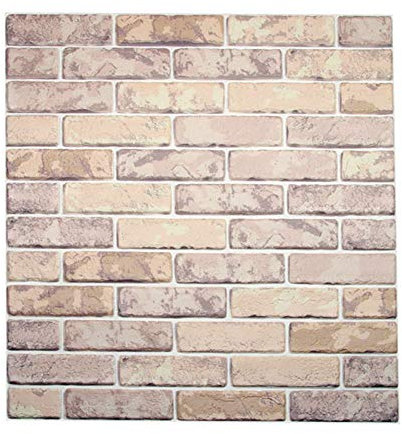 2021 Stickers Muraux Brique Mousse De PE 3D Wallpaper Pierre en Relief De Brique,Autocollant Papier Peint 3D Brique de Pierre Amovible Décoradif Imperméable Auto-Adhésif (77 cm x 70 cm) (B)