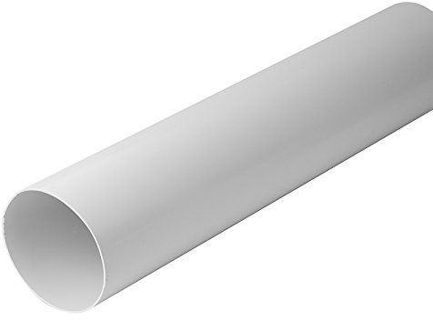 Intelmann Tubo di ventilazione 1 m, Ø 100 mm, canale rotondo, plastica (PVC)