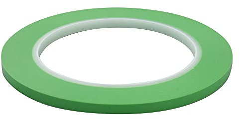 JINBING Fine Line Finline Vinyl-Abdeckband, Automobil-Farbe, Modellbau, für Kurven, Grün, 5 mm x 2 Rollen