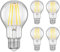 ledscom.de 5 Stück E27 LED Leuchtmittel, A60, weiß (4000 K), 7,3 W, 1020lm, 3-Stufen-Dimmer
