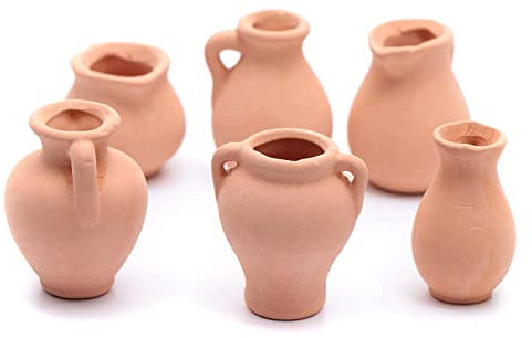 Holyart Amphoren aus Terrakotta 3/4cm 6St für Krippe