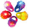 NOVELTY PLACE Anillo de gelatina LED intermitente, brilla en la oscuridad, juguetes de fiesta para niños y adultos (paquete de 24), 24Pack, Caucho