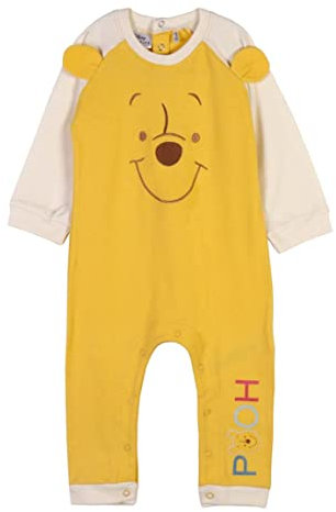 CERDÁ LIFE'S LITTLE MOMENTS Abbigliamento Prima Infanzia Bambino in Cotone al 100% | Tutina per Bebè Invernale a Maniche Lunghe di Winnie The Pooh Pigiama Intero, Verde, 2 Anni Bimbo