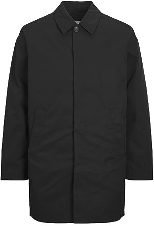 JACK & JONES Men's Jjecrease Mac Coat Noos, Black, S