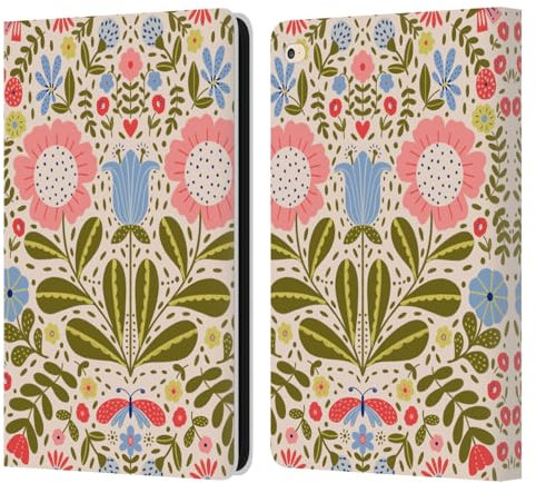 Head Case Designs Offizielle Gabriela Thomeu Blüten Und Schmetterlinge Blumig Leder Brieftaschen Handyhülle Hülle Huelle kompatibel mit Apple iPad Air 2 (2014)