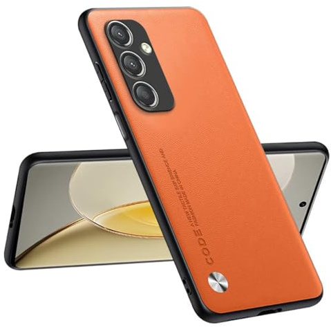 Topme Coque Compatible avec Samsung Galaxy A35 5G (6.5) – Protection Sûre et Élégante - Orange