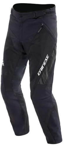 Dainese - Drake 2 Air Absoluteshell Pants, Wasserdichte Motorradhose, belüftet, mit abnehmbaren Knieschonern, Mann, Schwarz/Schwarz, 62