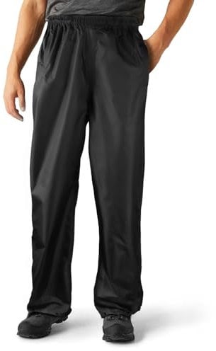 flintronic Men's Waterproof Trousers, Outdoor Waterproof Rain Pants, Lightweight Rain Overtrousers, Windproof Rain Over Pants for Hiking and Cycling