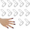 12st Nagel Ringe Muslim, Verstellbar Fingernagelringe Wiederverwendbar Abnehmbar Kein Kleber Nagelschmuck Fingerspitzen Geschenkdekorationen zum Tragen von Maniküre-Nägeln