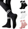 3 Paar Stoppersocken Yoga Socken Damen,AntiRutschSocken für Pilates Barre Ballett Tanz Trampolin (DE/NL/SE/PL, Alphanumerisch, Einheitsgröße, Regular, Regular, A 3 Paar – Schwarz + Weiß + Rosa)