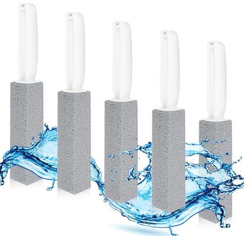 5 Stück Bimsstein Reinigungsstein, Cleaning Block WC, Blöcke Bimsstein für Toilette, Bimsstein Reinigungsstein, Putzstein Deep Flecken für Badezimmer, Toiletten, Küchen, Schwimmbäder